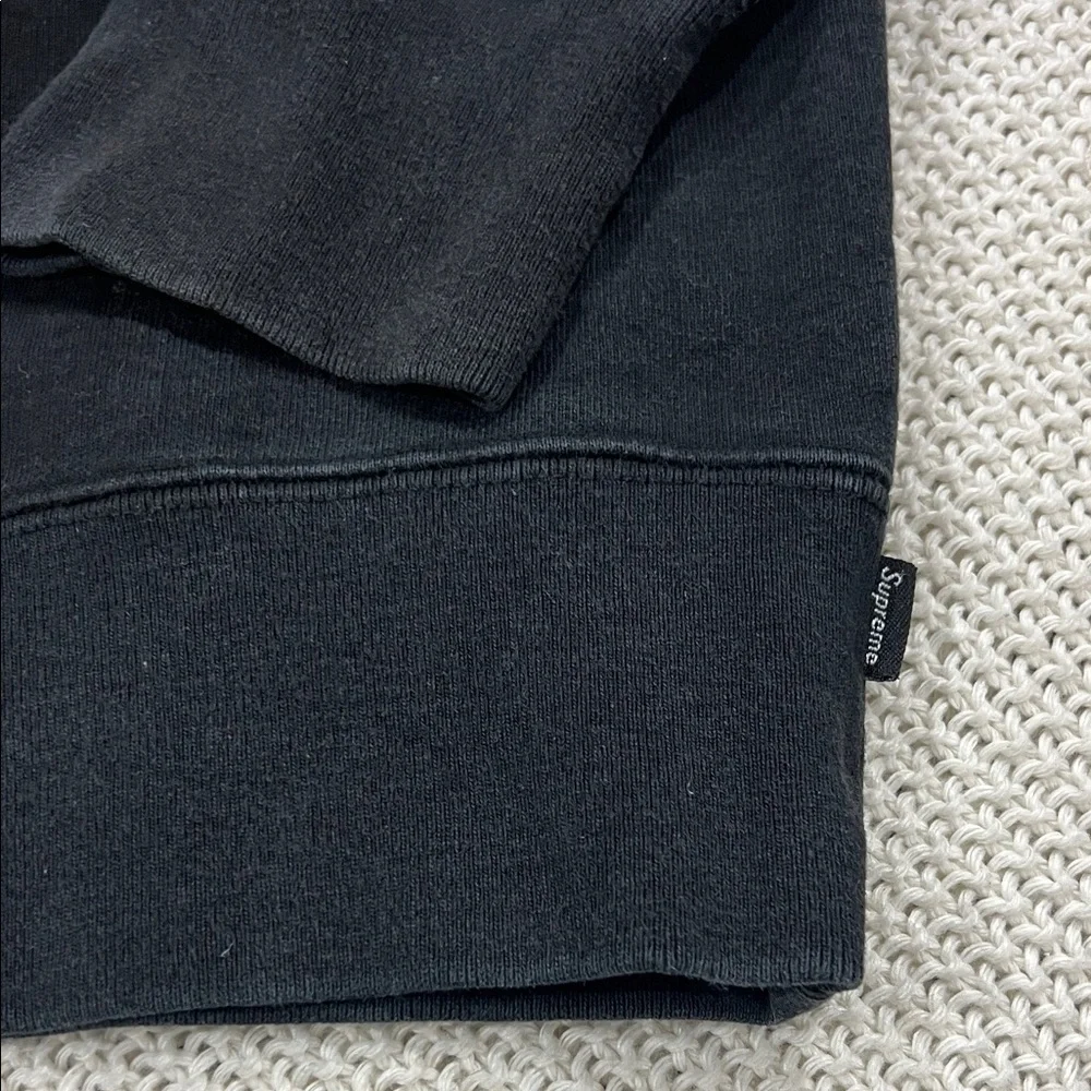 Supreme Classic Washed Black Crewneck Sweater